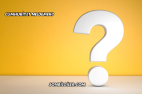 Cumhuriyet Ne Demek?