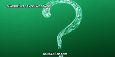 Cumhuriyet Savcısı Ne Demek?