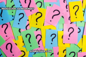 İngilizcede 16 Ne Demek?