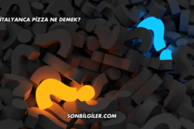 İtalyanca Pizza Ne Demek?