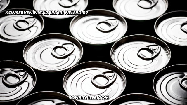 Konservenin Zararları Nelerdir?