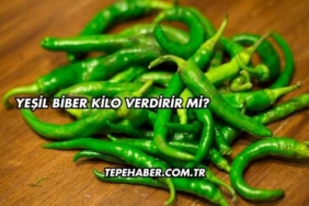 Yeşil Biber Kilo Verdirir mi?